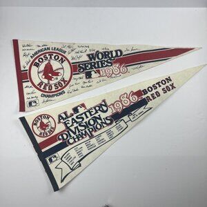 1986 Boston Red Sox World Series American League Baseball Felt Souvenir Pennant